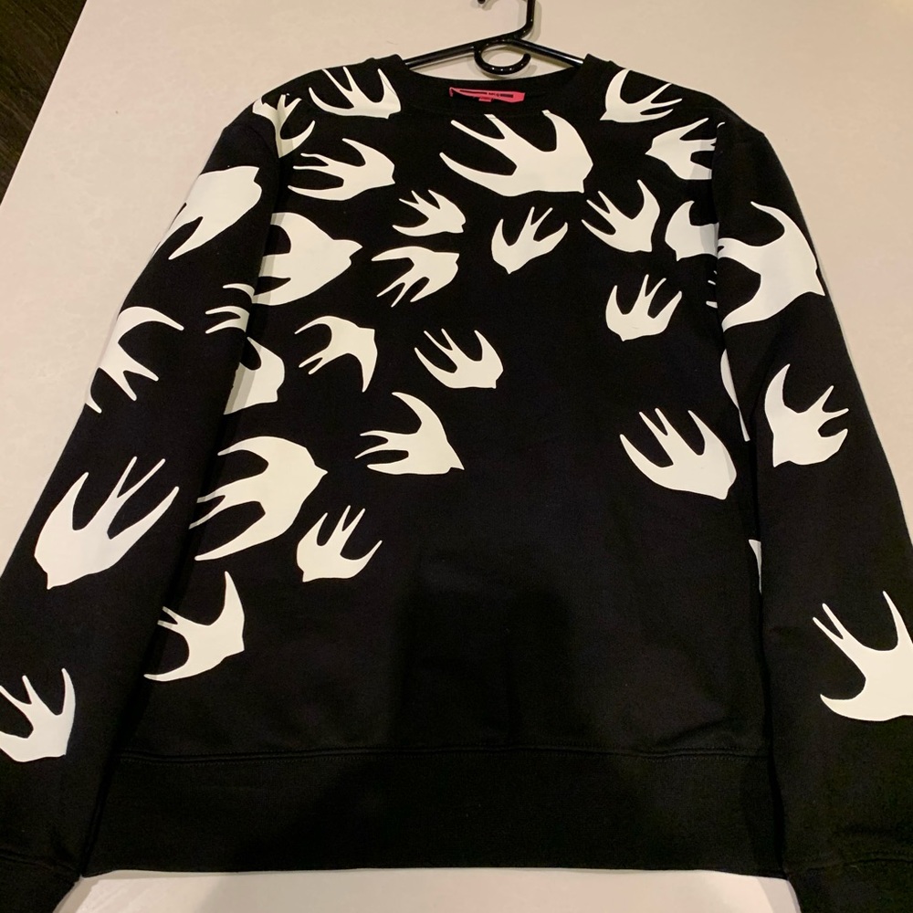 Alexander McQueen Swallow Print Sweatshirt